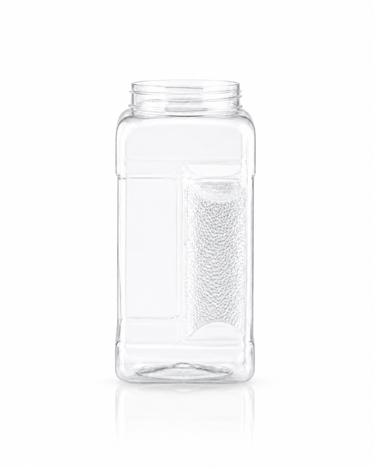 B-SAFE A083 clear PET spice jar, 1000 cc