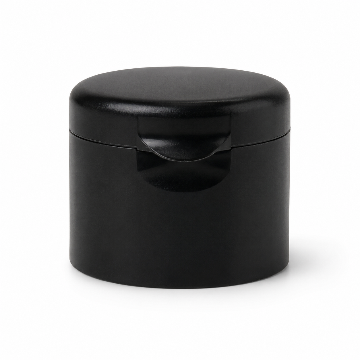 B-SAFE black disc-top plastic cap