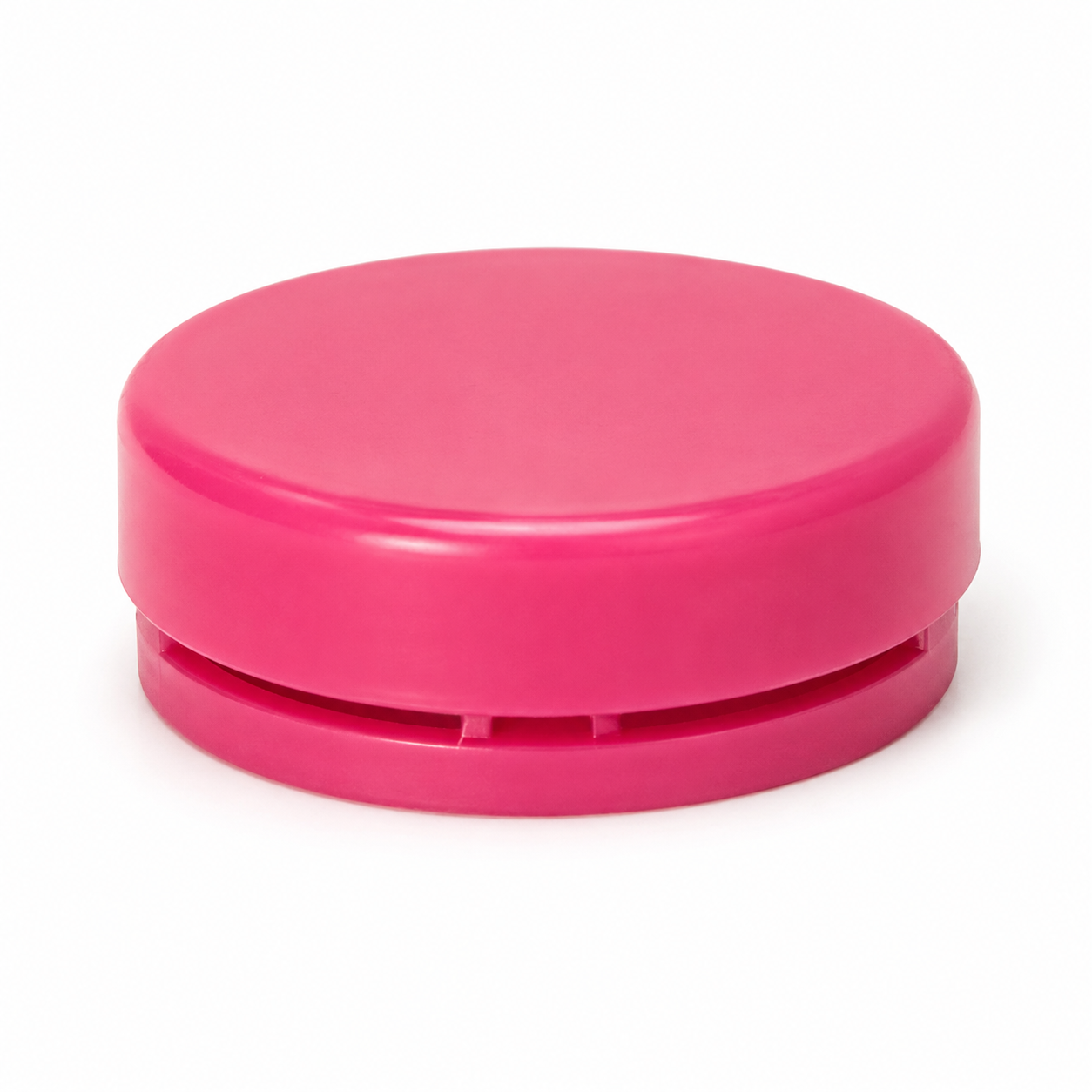 B-SAFE pink round flip-top plastic cap